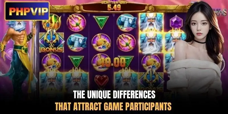 The unique differences that attract game participants The unique differences that attract game participants