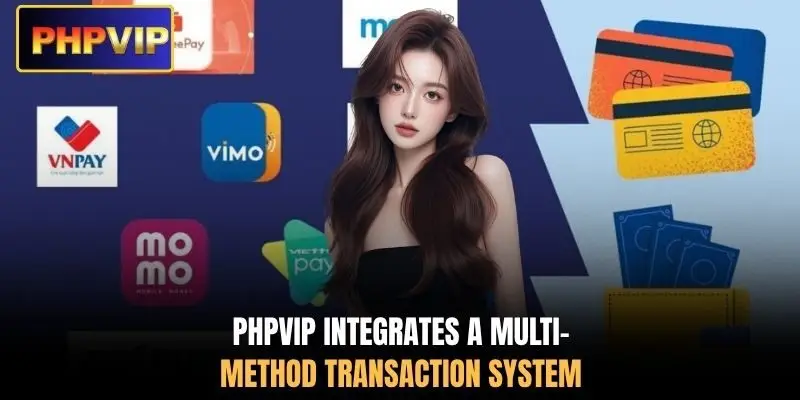 PHPVIP integrates a multi-method transaction system